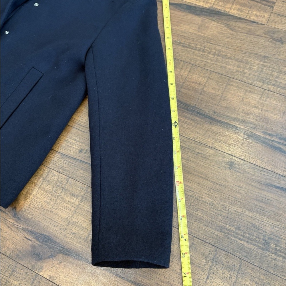 Zara Basic Charcoal Jacket with Silver Button Siz… - image 4